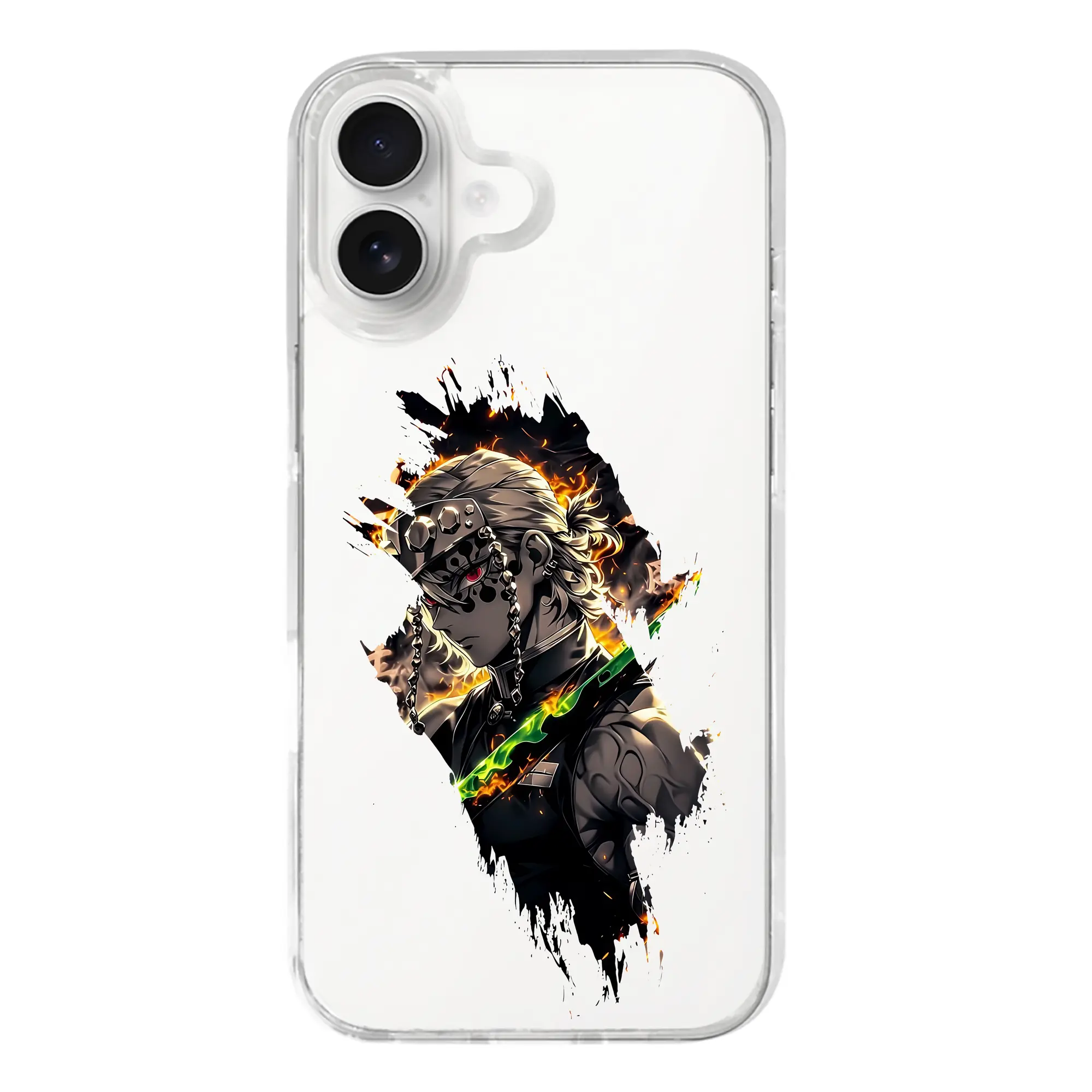 鬼滅の刃 グッズ,宇髄 天元 - iPhone 17シリーズ 透明スマホケース – 薄型・耐衝撃・精密フィット保護カバー